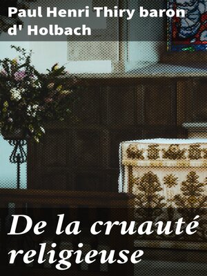 cover image of De la cruauté religieuse